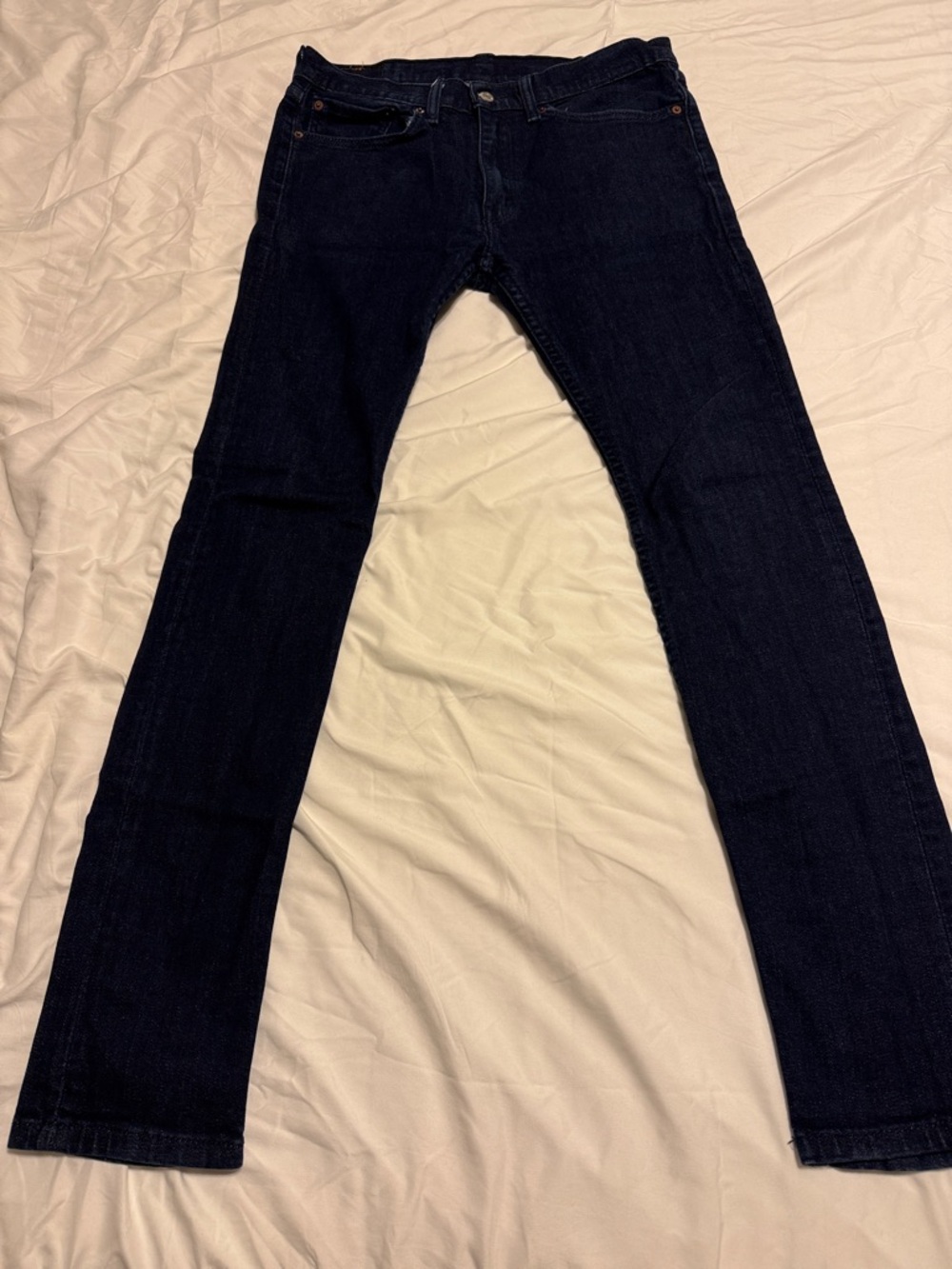 Levi's Men's Slim Straight Jeans in Dark Indigo